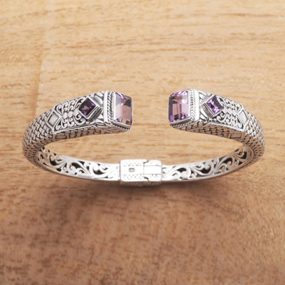 Amethyst cuff bracelet, Lavender Palace
