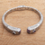 Amethyst cuff bracelet, 'Lavender Palace' - Weave Pattern Amethyst Cuff Bracelet from Bali (image 2b) thumbail