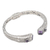 Amethyst cuff bracelet, 'Lavender Palace' - Weave Pattern Amethyst Cuff Bracelet from Bali (image 2e) thumbail