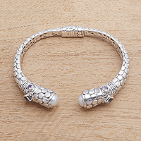 Featured review for Multi-gemstone cuff bracelet, Ocean Kingdom