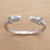 Multi-gemstone cuff bracelet, 'Ocean Kingdom' - Circle Pattern Multi-Gemstone Cuff Bracelet from Bali