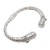 Multi-gemstone cuff bracelet, 'Ocean Kingdom' - Circle Pattern Multi-Gemstone Cuff Bracelet from Bali