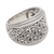 Sterling silver band ring, 'Intricate Pattern' - Patterned Sterling Silver Band Ring Crafted in Bali (image 2e) thumbail