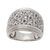 Sterling silver band ring, 'Intricate Pattern' - Patterned Sterling Silver Band Ring Crafted in Bali (image 2f) thumbail