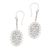 Sterling silver dangle earrings, 'Intricate Ovals' - Openwork Pattern Oval Sterling Silver Dangle Earrings