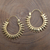 Vergoldete Ohrringe, 'Radiant Sparkle - Hochglanzpolierte 18k vergoldete Ohrringe