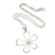 Cultured pearl pendant necklace, 'Flower's Center' - Floral Cultured Pearl Pendant Necklace from Bali (image 2a) thumbail