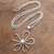 Cultured pearl pendant necklace, 'Flower's Center' - Floral Cultured Pearl Pendant Necklace from Bali (image 2b) thumbail