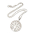 Sterling silver pendant necklace, 'Misty Tree' - Sterling Silver and Resin Tree Pendant Necklace from Bali
