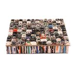 Recycled paper cutlery box, 'Temple Spires' - Handmade Recycled Paper Cutlery Box from Java