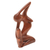 Wood sculpture, 'Sensuous Lady' - Hand-Carved Suar Wood Female Form Sculpture from Bali