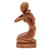 Wood sculpture, 'Carrying Her Child' - Suar Wood Mother and Child Sculpture from Bali (image 2a) thumbail