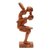 Wood sculpture, 'Yoga Women' - Yoga-Themed Suar Wood Scultpure from Bali (image 2d) thumbail
