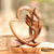 Wood sculpture, 'Warm Love' - Heart-Themed Suar Wood Sculpture from Bali (image 2b) thumbail