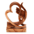 Wood sculpture, 'Warm Love' - Heart-Themed Suar Wood Sculpture from Bali (image 2c) thumbail