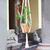 Cotton macrame flower pot hanger, 'Pure Home' - Hand-Knotted White Cotton Macrame Hanger from Bali thumbail