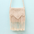 Cotton macrame sling, 'Contemporary Tegalalang' - Hand-Knotted Fringed Cotton Macrame Sling Crafted in Bali