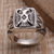 Sterling silver signet ring, 'Ancient Eagle' - Sterling Silver Eagle Signet Ring Crafted in Bali (image 2) thumbail