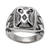 Sterling silver signet ring, 'Ancient Eagle' - Sterling Silver Eagle Signet Ring Crafted in Bali thumbail