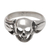 Men's sterling silver ring, 'Gentleman's Skull' - Men's Sterling Silver Skull Ring Crafted in Bali thumbail