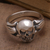 Men's sterling silver ring, 'Gentleman's Skull' - Men's Sterling Silver Skull Ring Crafted in Bali (image 2c) thumbail
