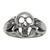 Men's sterling silver ring, 'Gentleman's Skull' - Men's Sterling Silver Skull Ring Crafted in Bali (image 2d) thumbail
