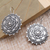 Sterling silver drop earrings, 'Gallant Lotus' - Lotus Flower Sterling Silver Drop Earrings from Bali