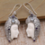 Multi-gemstone dangle earrings, 'Wise and Wonderful' - Amethyst Blue and Blue Topaz Sterling Silver Dangle Earrings (image 2) thumbail