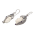 Multi-gemstone dangle earrings, 'Wise and Wonderful' - Amethyst Blue and Blue Topaz Sterling Silver Dangle Earrings (image 2d) thumbail