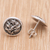 Sterling silver stud earrings, 'Oval Elegant Contour' - Oval Folded Sterling Silver Stud Earrings from Bali (image 2c) thumbail