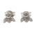 Sterling silver stud earrings, 'Little Bee' - Sterling Silver Bee Stud Earrings from Bali (image 2a) thumbail