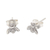 Sterling silver stud earrings, 'Little Bee' - Sterling Silver Bee Stud Earrings from Bali (image 2c) thumbail
