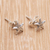 Sterling silver stud earrings, 'Cute Starfish' - Sterling Silver Starfish Stud Earrings from Bali (image 2b) thumbail
