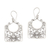 Sterling silver dangle earrings, 'Princess Baskets' - Openwork Swirl Pattern Sterling Silver Dangle Earrings (image 2a) thumbail