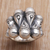 Sterling silver cocktail ring, 'Multiply' - Intricate Sterling Silver Cocktail Ring Crafted in India (image 2) thumbail