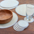 Natural fiber table linen set, 'Nature in the Round' (set for 6) - Round Woven Pandanus Leaf Placemats and Coasters (Set of 6) (image 2b) thumbail