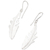 Sterling silver dangle earrings, 'Adorable Shape' - Abstract Sterling Silver Dangle Earrings from Bali