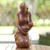 Wood sculpture, 'Care of a Mother' - Mother and Child-Themed Suar Wood Sculpture from Bali (image 2b) thumbail