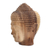 Hibiskus-Holzskulptur - Handgeschnitzte Buddha-Kopfskulptur aus Bali aus Holz