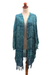 Rayon batik kimono, 'Sea Sponge' - Breezy Rayon Kimono with Batik Design (image 2a) thumbail