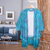 Rayon batik kimono, 'Bubbles' - Blue Batik Rayon Kimono Topper for Women (image 2c) thumbail