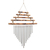 Bamboo and aluminum wind chime, 'Five Steps' - Artisan Crafted Bamboo and Aluminum Wind Chime thumbail