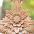 Wood wall accent, 'Florid Cross' - Hand Carved Wood Wall Cross with Floral Motifs (image 2b) thumbail