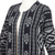 Ikat cotton jacket, 'Kartini in Black' - Long Hand Woven Ikat Cotton Duster Jacket (image 2f) thumbail
