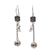 Sterling silver dangle earrings, 'Dolphin Ball' - Dolphin Themed Sterling Silver Dangle Earrings