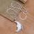 Amethyst pendant necklace, 'Resting Moon' - Amethyst Crescent Moon Pendant Necklace from Bali