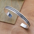 Sterling silver cuff bracelet, 'Measure by Measure' - Sleek Hand Crafted Sterling Silver Cuff Bracelet (image 2b) thumbail