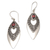 Garnet dangle earrings, 'Beauty's Triumph' - Balinese Style Garnet Dangle Earrings