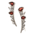 Granat-Kletterohrringe - Ohrkletter-Ohrringe mit Granat und Sterlingsilber