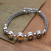 Featured review for Citrine pendant bracelet, Golden Constellation